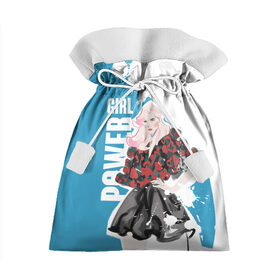 Подарочный 3D мешок с принтом Girl Power в Белгороде, 100% полиэстер | Размер: 29*39 см | 8 марта | girl power | бабушка | весна | гортензия | девочка | девушке | женская сила | женский | мама | подарок | тренд | феминизм | цветы