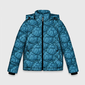 Зимняя куртка для мальчиков 3D с принтом берюзовый краситель в Белгороде, ткань верха — 100% полиэстер; подклад — 100% полиэстер, утеплитель — 100% полиэстер | длина ниже бедра, удлиненная спинка, воротник стойка и отстегивающийся капюшон. Есть боковые карманы с листочкой на кнопках, утяжки по низу изделия и внутренний карман на молнии. 

Предусмотрены светоотражающий принт на спинке, радужный светоотражающий элемент на пуллере молнии и на резинке для утяжки | краситель | майнкрафт | пиксель | синий | циан