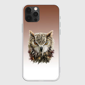 Чехол для iPhone 12 Pro Max с принтом акварельная сова в Белгороде, Силикон |  | в душу смотрит | взгляд | голова | градиент | мудрость | птица | птичка | сова | совенок | совушка | сыч | филин | хитрость