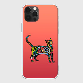 Чехол для iPhone 12 Pro Max с принтом внутренний кот арт в Белгороде, Силикон |  | Тематика изображения на принте: арт | внутренний зверь | дудлинг | завитушки | киса | кот | котик | котэ | кошка | узор | хиппи | яркий