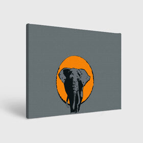 Холст прямоугольный с принтом Африканский Слон в Белгороде, 100% ПВХ |  | африка | графика | дикий мир | животное | персонаж | природа | рисунок | слон