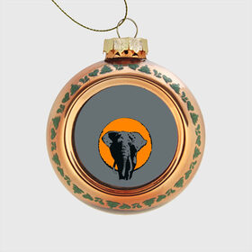 Стеклянный ёлочный шар с принтом Африканский Слон в Белгороде, Стекло | Диаметр: 80 мм | африка | графика | дикий мир | животное | персонаж | природа | рисунок | слон