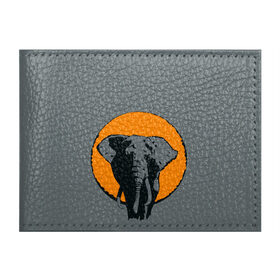 Обложка для студенческого билета с принтом Африканский Слон в Белгороде, натуральная кожа | Размер: 11*8 см; Печать на всей внешней стороне | африка | графика | дикий мир | животное | персонаж | природа | рисунок | слон