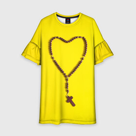 Детское платье 3D с принтом Сердце и крест в Белгороде, 100% полиэстер | прямой силуэт, чуть расширенный к низу. Круглая горловина, на рукавах — воланы | сердца
разбитое сердце
крест с девушкой
узорный крест
сердце в наушниках на двоих