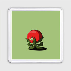 Магнит 55*55 с принтом Мистер Помидор в Белгороде, Пластик | Размер: 65*65 мм; Размер печати: 55*55 мм | Тематика изображения на принте: графика | мир растений | овощи | персонаж | помидор | природа | рисунок | томат