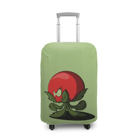 Чехол для чемодана 3D с принтом Мистер Помидор в Белгороде, 86% полиэфир, 14% спандекс | двустороннее нанесение принта, прорези для ручек и колес | графика | мир растений | овощи | персонаж | помидор | природа | рисунок | томат