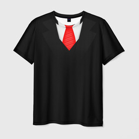 Мужская футболка 3D с принтом Смокинг 2 в Белгороде, 100% полиэфир | прямой крой, круглый вырез горловины, длина до линии бедер | мужчинам | популярное | свадебные смокинги и платья | свадьба | смокинг