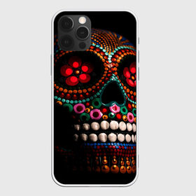 Чехол для iPhone 12 Pro Max с принтом Skull в Белгороде, Силикон |  | бижутерия | день мёртвых. | череп