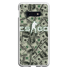 Чехол для Samsung S10E с принтом CS:GO - Franklin | Франклин в Белгороде, Силикон | Область печати: задняя сторона чехла, без боковых панелей | beast | counter | cs | dollar | dollars | easy | ez | franklin | gg | ggwp | global | go | hyper | kill | money | offensive | one | shot | strike | деньги | доллар | доллары | контра | франклин