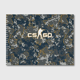 Альбом для рисования с принтом CS:GO - Camo в Белгороде, 100% бумага
 | матовая бумага, плотность 200 мг. | Тематика изображения на принте: beast | camo | camouflage | counter | counter strike | cs | easy | ez | gg | ggwp | global | go | hyper | kill | offensive | one | shot | strike | зверь | камуфляж | скоростной