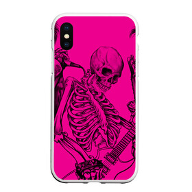 Чехол для iPhone XS Max матовый с принтом Skeleton,zandieh в Белгороде, Силикон | Область печати: задняя сторона чехла, без боковых панелей | Тематика изображения на принте: bag | boock | boy | crazy | danger | flower | girl | lion | net | notepad | pencil | skeleton | skull | ticher