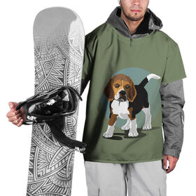 Накидка на куртку 3D с принтом Маленький Щенок в Белгороде, 100% полиэстер |  | графика | друг | дружочек | животное | природа | рисунок | собака | щенок | щеночек