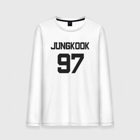 Мужской лонгслив хлопок с принтом BTS - Jungkook 97 в Белгороде, 100% хлопок |  | boysband | bts | jungkook | jungkook 97 | k pop | korea | korean | music | бтс | джонгук | к поп | кей поп | корейская | корейский | корея | кпоп | музыка | чонгук