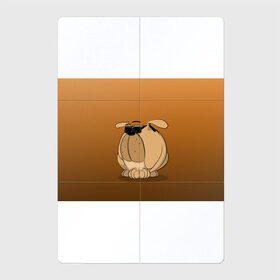 Магнитный плакат 2Х3 с принтом Крутой мой верный пес в Белгороде, Полимерный материал с магнитным слоем | 6 деталей размером 9*9 см | бульдог | графика | крутой парень | очки | персонаж | пес | рисунок | чёрные очки