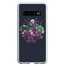 Чехол для Samsung Galaxy S10 с принтом Magic Quartet в Белгороде, Силикон | Область печати: задняя сторона чехла, без боковых панелей | fushiguro | gojo | itadori | jujutsu | kaisen | kugisaki | megumi | nobaru | satoru | sukuna | yuji | битва | гето | годжо | дзюго | итадори | кенто | кугисаки | магическая | махито | мегуми | нанами | нобара | пальцы | сатору | сугуру | сукуна