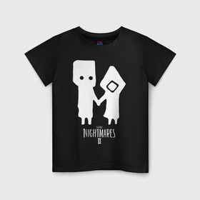 Детская футболка хлопок с принтом LITTLE NIGHTMARES 2 в Белгороде, 100% хлопок | круглый вырез горловины, полуприлегающий силуэт, длина до линии бедер | little nightmares | little nightmares 2 | mono | six | игры | комиксы | моно | шестая