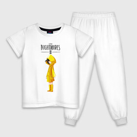 Детская пижама хлопок с принтом Little Nightmares 2 в Белгороде, 100% хлопок |  брюки и футболка прямого кроя, без карманов, на брюках мягкая резинка на поясе и по низу штанин
 | little nightmares | игра | страшилка | страшная игра | ужас | хоррор