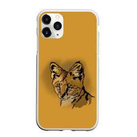 Чехол для iPhone 11 Pro матовый с принтом Сервал в Белгороде, Силикон |  | африка | графика | дикий мир | животное | кошка | персонаж | природа | рисунок | хищник