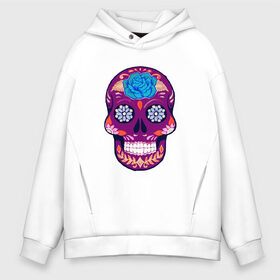 Мужское худи Oversize хлопок с принтом Skull Art в Белгороде, френч-терри — 70% хлопок, 30% полиэстер. Мягкий теплый начес внутри —100% хлопок | боковые карманы, эластичные манжеты и нижняя кромка, капюшон на магнитной кнопке | art | body | bones | dead | drawing | face | graffiti | head | roses | skeleton | skul | skull | ад | арт | голова | граффити | зло | кости | лицо | металл | нарисованный | розы | рок | скелет | скул | скулл | три черепа | тьма