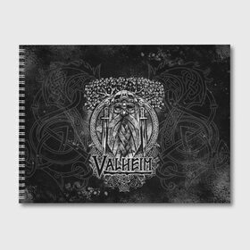 Альбом для рисования с принтом Valheim в Белгороде, 100% бумага
 | матовая бумага, плотность 200 мг. | valheim | viking | валхейм | викинги | игры
