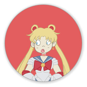 Коврик для мышки круглый с принтом Sailor Moon Сейлор Мун в Белгороде, резина и полиэстер | круглая форма, изображение наносится на всю лицевую часть | anime | sailor moon | аниме | анимэ | венера | луна | лунная призма | марс | сейлор мун | серебрянное тысячелетие | серенити | сэйлор | усаги цукино | чиби мун | эндимион