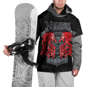 Накидка на куртку 3D с принтом Valheim в Белгороде, 100% полиэстер |  | valheim | viking | валхейм | викинги | игры