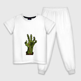 Детская пижама хлопок с принтом Zombi в Белгороде, 100% хлопок |  брюки и футболка прямого кроя, без карманов, на брюках мягкая резинка на поясе и по низу штанин
 | Тематика изображения на принте: dead | neon | night fever | plants vs. zombies | zombi | вечеринка | граффити | диджей | зеленый | зомбак | зомби | зомбоид | зрители | мертвая музыка | мертвец | мертвый | музыка | музыкант | неон | ночь | пластинка | пульт