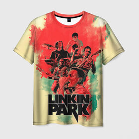 Мужская футболка 3D с принтом LINKIN PARK в Белгороде, 100% полиэфир | прямой крой, круглый вырез горловины, длина до линии бедер | chester | hardcore | linknin park | music | punk | rip | rock | usa | линкин парк | музыка | панк | рок | честер беннингтон