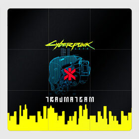 Магнитный плакат 3Х3 с принтом TRAUMA TEAM Cyberpunk 2077 в Белгороде, Полимерный материал с магнитным слоем | 9 деталей размером 9*9 см | cyberpunk 2077 | hacker | maelstrom | militech | quadra | samurai | sci fi | technology | trauma team | v | будущее | игра | иероглифы | киану ривз | кибер | киберпанк | киборг | киборги | корпорация | лого | милитек | панк | роботы | самурай | т