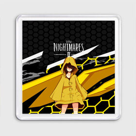 Магнит 55*55 с принтом Little Nightmares 2 в Белгороде, Пластик | Размер: 65*65 мм; Размер печати: 55*55 мм | little nightmares | игра | страшилка | страшная игра | ужас | хоррор