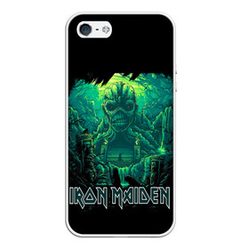 Чехол для iPhone 5/5S матовый с принтом IRON MAIDEN в Белгороде, Силикон | Область печати: задняя сторона чехла, без боковых панелей | Тематика изображения на принте: black | dark | death | fantasy | hardcore | heavy metal | iron maiden | metal | music | rock | skuul | usa | метал | музыка | рок | скелет | фентези | череп | черный