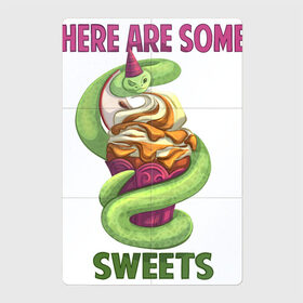 Магнитный плакат 2Х3 с принтом Змеиные ссссладости в Белгороде, Полимерный материал с магнитным слоем | 6 деталей размером 9*9 см | Тематика изображения на принте: snake | sweet | sweets | десерты | змея | сладкое