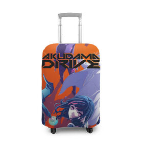 Чехол для чемодана 3D с принтом Акудама Драйв в Белгороде, 86% полиэфир, 14% спандекс | двустороннее нанесение принта, прорези для ручек и колес | akudama drive | anime | japan | manga | tomoyo kurosawa | акудама драйв | аниме | манга