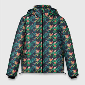 Мужская зимняя куртка 3D с принтом Прекрасный Ара в Белгороде, верх — 100% полиэстер; подкладка — 100% полиэстер; утеплитель — 100% полиэстер | длина ниже бедра, свободный силуэт Оверсайз. Есть воротник-стойка, отстегивающийся капюшон и ветрозащитная планка. 

Боковые карманы с листочкой на кнопках и внутренний карман на молнии. | Тематика изображения на принте: parrot | ара | волнистый | жако | животные | клюв | корелла | макао | питомцы | попугаи | попугай | птица | птицы