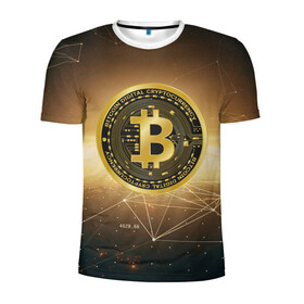 Мужская футболка 3D спортивная с принтом БИТКОИН КРИПТОВАЛЮТА ЗОЛОТО в Белгороде, 100% полиэстер с улучшенными характеристиками | приталенный силуэт, круглая горловина, широкие плечи, сужается к линии бедра | bitcoin | blockchain | btc | cardano | crypto | ethereum | polkadot | tether | xrp | бинанс | биткоин | блокчейн | валюта | деньги | криптовалюта | майнер | майнинг | цифровая валюта | цифровое золото | эфир