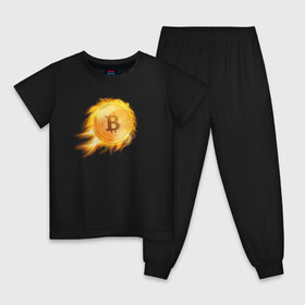 Детская пижама хлопок с принтом БИТКОИН ОГОНЬ (ВВЕРХ)  в Белгороде, 100% хлопок |  брюки и футболка прямого кроя, без карманов, на брюках мягкая резинка на поясе и по низу штанин
 | bitcoin | blockchain | btc | cardano | crypto | ethereum | polkadot | tether | xrp | бинанс | биткоин | блокчейн | валюта | деньги | криптовалюта | майнер | майнинг | цифровая валюта | цифровое золото | эфир