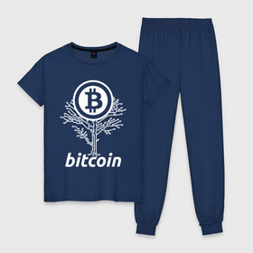 Женская пижама хлопок с принтом BITCOIN ДЕРЕВО | БИТКОИН (Z) в Белгороде, 100% хлопок | брюки и футболка прямого кроя, без карманов, на брюках мягкая резинка на поясе и по низу штанин | binance coin | bitcoin | blockchain | btc | cardano | crypto | ethereum | litecoin | polkadot | tether | xrp | биткоин | блокчейн | валюта | деньги | криптовалюта | майнер | майнинг | цифровая валюта | цифровое золото | эфир