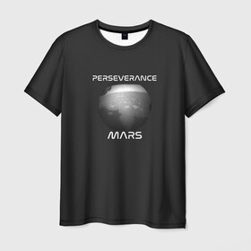 Мужская футболка 3D с принтом Perseverance в Белгороде, 100% полиэфир | прямой крой, круглый вырез горловины, длина до линии бедер | elon | helicopter | mars | musk | nasa. ingenuity | perseverance | rover | вертолет | изобретательность | илон | марс | марсоход | маск | наса | настойчивость