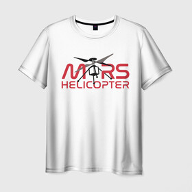 Мужская футболка 3D с принтом Mars Helicopter в Белгороде, 100% полиэфир | прямой крой, круглый вырез горловины, длина до линии бедер | elon | helicopter | mars | musk | nasa. ingenuity | perseverance | rover | вертолет | изобретательность | илон | марс | марсоход | маск | наса | настойчивость