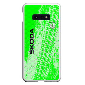 Чехол для Samsung S10E с принтом SKODA в Белгороде, Силикон | Область печати: задняя сторона чехла, без боковых панелей | auto | skoda | sport | авто | автомобили | автомобиль | автомобильные | бренд | внедорожники | легковые | марка | пикапы | спорт