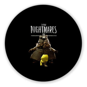 Коврик для мышки круглый с принтом Little Nightmares 2 близнецы в Белгороде, резина и полиэстер | круглая форма, изображение наносится на всю лицевую часть | little nightmares | little nightmares 2 | игра | литл нигмарес | литл нигмарес 2 | литл нигхтмарес | литл нигхтмарес 2 | ужас | хоррор | шестая