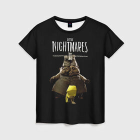 Женская футболка 3D с принтом Little Nightmares 2 близнецы в Белгороде, 100% полиэфир ( синтетическое хлопкоподобное полотно) | прямой крой, круглый вырез горловины, длина до линии бедер | Тематика изображения на принте: little nightmares | little nightmares 2 | игра | литл нигмарес | литл нигмарес 2 | литл нигхтмарес | литл нигхтмарес 2 | ужас | хоррор | шестая