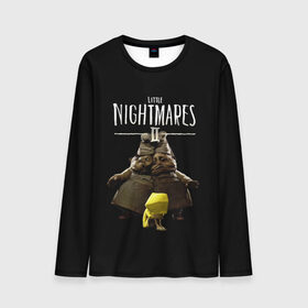 Мужской лонгслив 3D с принтом Little Nightmares 2 близнецы в Белгороде, 100% полиэстер | длинные рукава, круглый вырез горловины, полуприлегающий силуэт | little nightmares | little nightmares 2 | игра | литл нигмарес | литл нигмарес 2 | литл нигхтмарес | литл нигхтмарес 2 | ужас | хоррор | шестая