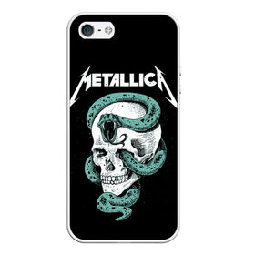 Чехол для iPhone 5/5S матовый с принтом Metallica в Белгороде, Силикон | Область печати: задняя сторона чехла, без боковых панелей | heavy metal | metal | metallica | группы | метал | металлика | музыка | рок | трэш метал | хєви метал