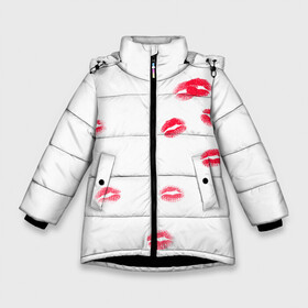 Зимняя куртка для девочек 3D с принтом TRAP KISS в Белгороде, ткань верха — 100% полиэстер; подклад — 100% полиэстер, утеплитель — 100% полиэстер. | длина ниже бедра, удлиненная спинка, воротник стойка и отстегивающийся капюшон. Есть боковые карманы с листочкой на кнопках, утяжки по низу изделия и внутренний карман на молнии. 

Предусмотрены светоотражающий принт на спинке, радужный светоотражающий элемент на пуллере молнии и на резинке для утяжки. | fashion | fire | game | hip hop | rap | street style | top | игра | мода | огонь | подарок | рэп | топ | уличный стиль | хип хоп