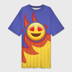 Платье-футболка 3D с принтом Ты горишь как огонь v1 в Белгороде,  |  | fashion | fire | game | hip hop | rap | slava marlow | street style | top | артем | игра | клип | мода | огонь | рэп | слава марлоу | топ | уличный стиль | хип хоп