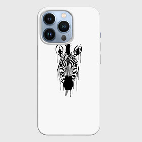 Чехол для iPhone 13 Pro с принтом Зебра минимализм в Белгороде,  |  | animal | beast | black | minimalism | white | zebra | белое | животное | зверь | зебра | краски | минимализм | чернила | черно белое | черное