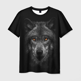 Мужская футболка 3D с принтом Evil Wolf в Белгороде, 100% полиэфир | прямой крой, круглый вырез горловины, длина до линии бедер | animal | beast | dark | darkness | evil | moon | nigth | tegunvteg | werwolf | wild | wolf | вервольф | вой | волк | волки | волчара | дикий | животное | зверь | клык | клыки | луна | ночь | оборотень | полнолуние