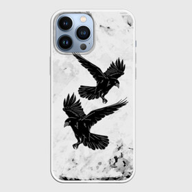 Чехол для iPhone 13 Pro Max с принтом Gothic crows в Белгороде,  |  | animals | art | bird | black | crow | dark | halloween | wings | witch | арт | ворона | готика | готические | животные | крылья | нечисть | орел | перья | природа | птица | птица ворон | птичка | тьма | хеллоуин | хищник | черная птица