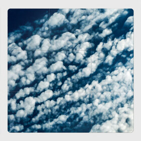 Магнитный плакат 3Х3 с принтом Облака маслом в Белгороде, Полимерный материал с магнитным слоем | 9 деталей размером 9*9 см | abstract | clouds | nature | sky | sunday | абстракция | белые облака | в небе | высота | закат | краски | небеса | небо | облака | облако | орнамент | пейзаж | погода | природа | рассвет | синее небо | солнечный день